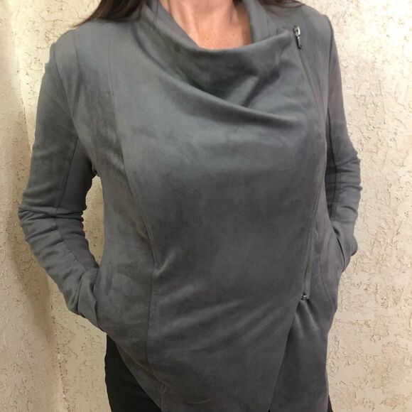 Vigoss grey suede Jacket - Picture 3 of 12